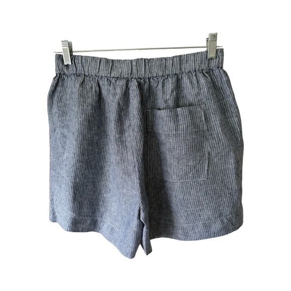 COPY - NWT’s Everlane Women’s 100% Linen Boxer Shorts Blue Size S $49 - Picture 3 of 8